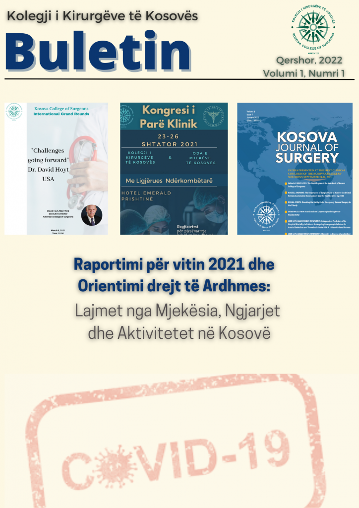 Buletini i Kolegjit të Kirurgëve të Kosovës, Volumi 1, Numri 1