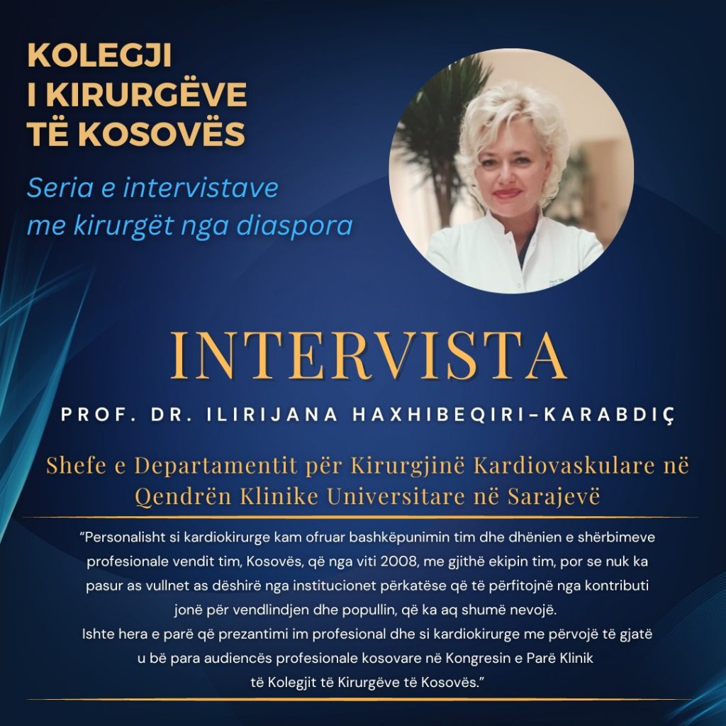 Intervistë me Prof. Dr. Ilirijana Haxhibeqiri – Karabdiç