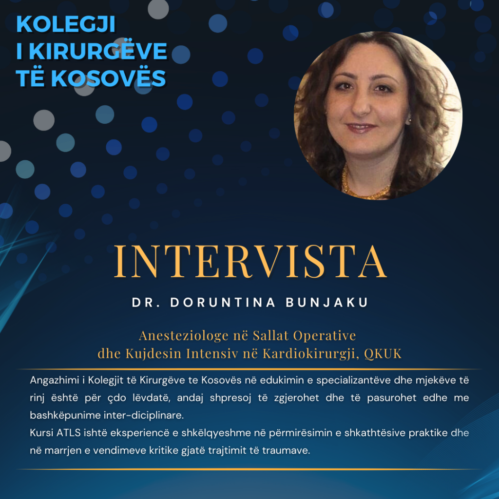 Intervistë me Dr. Doruntina Bunjaku